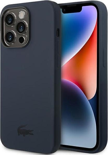 Produktbild Lacoste Hardcase Liquid Silicone für Apple iPhone 14 Pro - navy (Apple iPhone 14 Pro)