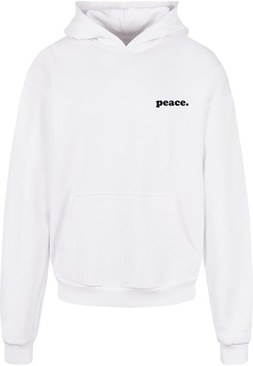 Actual product image Merchcode Peace - Wording Peace White and Peace - Graffiti with Ultra Heavy Hoody - 111859 (M)