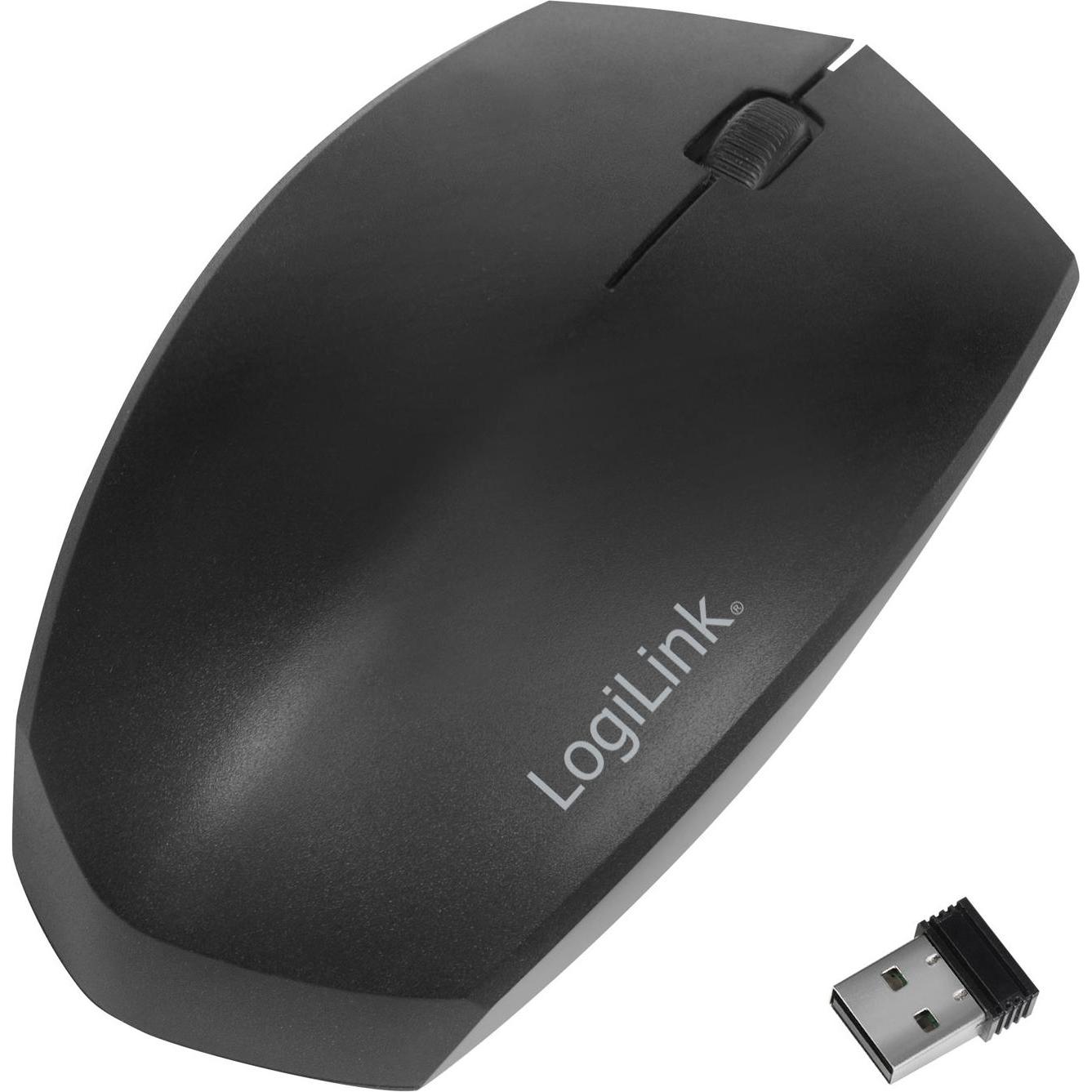 LogiLink ID0191 (Kabellos), Maus, Schwarz