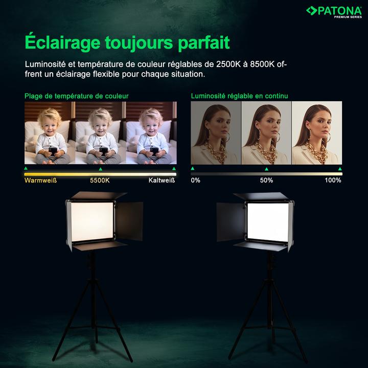 Produktbild Patona Leuchte RGB-128AS APP (Studioleuchte, Videoleuchte)