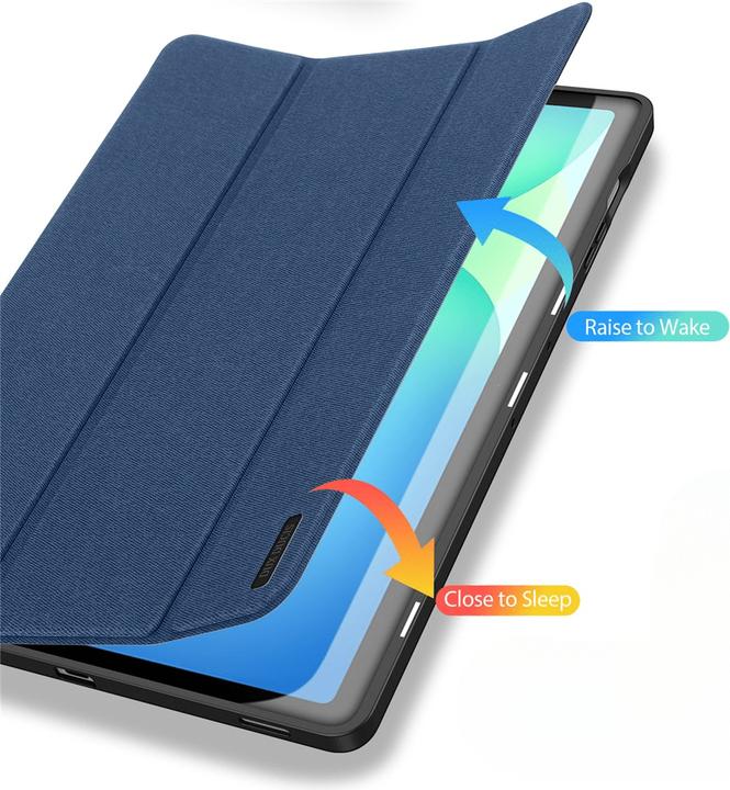 Produktbild Samsung Galaxy Tab S10 FE Plus - Ducis Domo Series, aufstellbares Flip-Etui, Blau (Samsung Galaxy Tab S10 FE+)