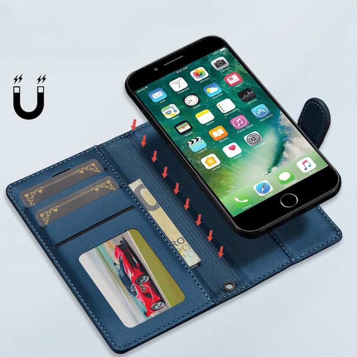 Immagine prodotto LC.Imeeke iPhone SE / 8 / 7 - Teilbare Brieftasche 2-in-1 Handyhülle (Apple iPhone SE (terza generazione), Apple iPhone 7, Apple iPhone 8, Apple iPhone SE (seconda generazione))