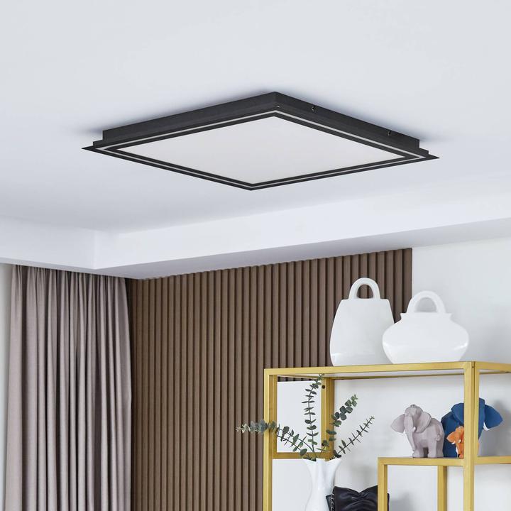 Image du produit Lucande Plafonnier LED Leicy RGBW noir 64cm (2980 lm)