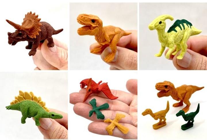 Actual product image Iwako Eraser Dinosaurs