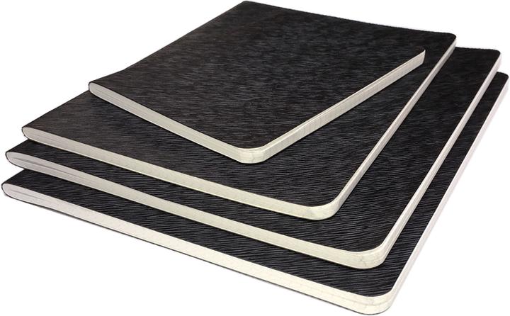 Actual product image Neutral Oilcloth booklet with register 10,6 × 17 cm (10.6 x 17 cm, Checked)