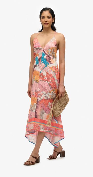 Image du produit Superdry Robe imprimée en jacquard à ourlet en pointes (10XL)