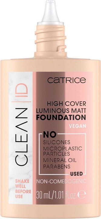 Produktbild Catrice Clean Id High Cover Luminous Matt Foundation (025 Warm Peach)