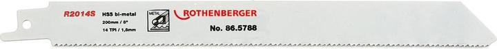 Rothenberger 865788 Universal-Sägeblatt, 200x20x0,9-5er Pack Sägeblatt-Länge 200