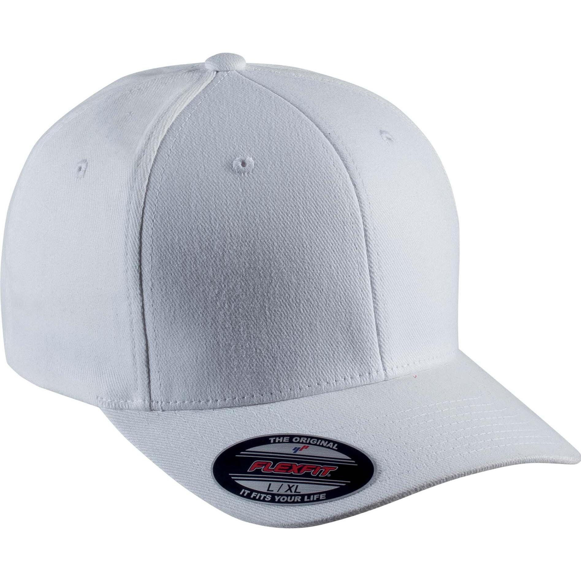 K-up, Cap, Flexfit 6 Panneaux, Weiss, (L)