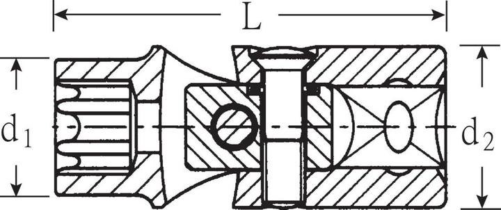 Productafbeelding Stahlwille 47TX Scharnierende doppen 3/8 E14 (3/8")