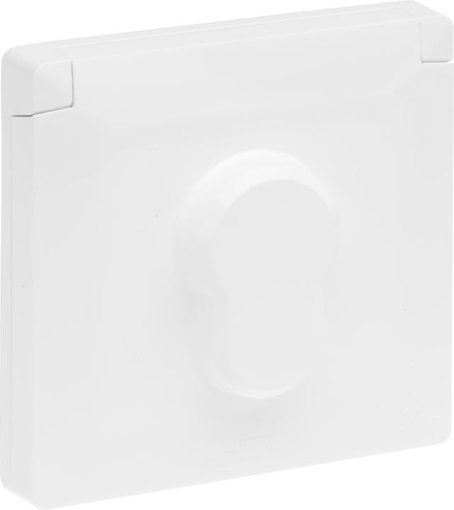 Actual product image Legrand SEANO single damp-proof cover IP44 for key-operated switch with DIN lock, damp-proof protection