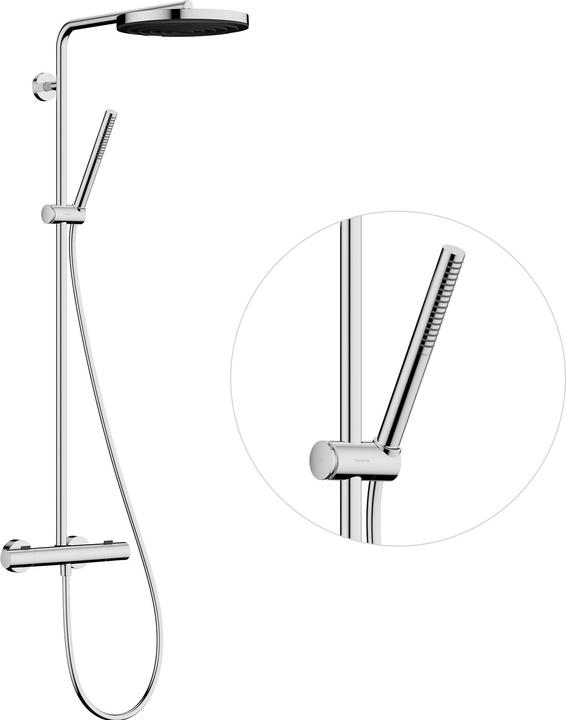 hansgrohe Pulsify S Puro Système de douche 260, 1jet, Ecostat Fine, douchette à main 1jet