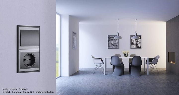 Actual product image Kopp Universal switch MALTA, illuminated