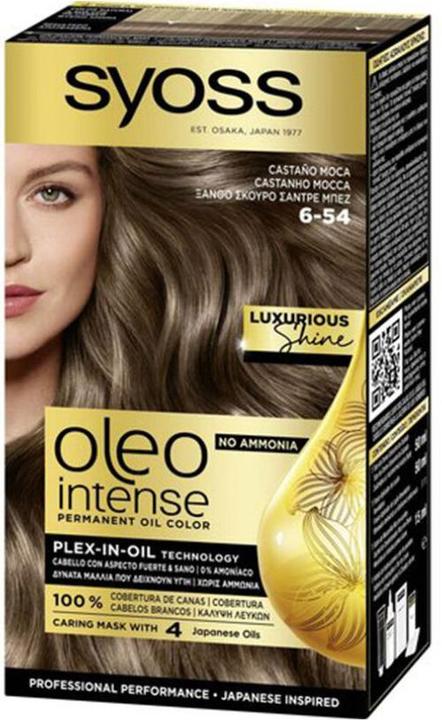 Image du produit Syoss Oleo Intense Teinture sans ammoniaque 6-54 Blond Mocha foncé 5 unités (6-54 Blonde Mocha foncée)