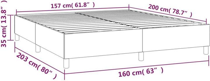 Image du produit vidaXL Boxspringbettgestell (160 x 200 cm)