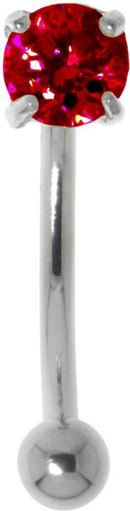 Immagine prodotto Bijouteria Piercing sopracciglio (Acciaio chirurgico 316L, Argento 925, Zirconia)