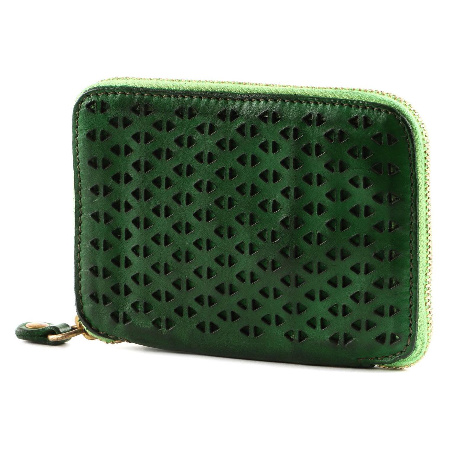 Campomaggi, Damen, Portemonnaie, Wallet, Grün