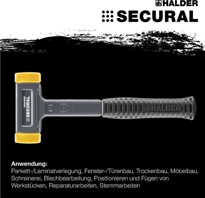 Actual product image Halder SECURAL soft-face hammer (1000 g)