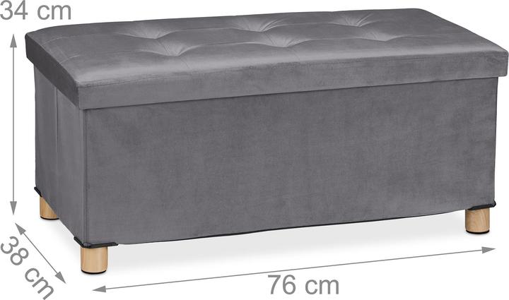 Actual product image Relaxdays Chest with tray (76 cm)