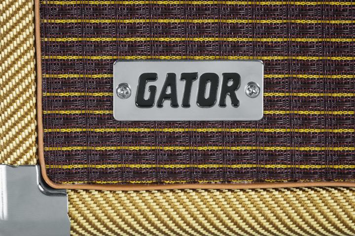 Actual product image Gator Cases GR-RETRORACK-3TW Retro Rack Vintage Amp Vibe Rack Case 3U Tweed (Accessories)