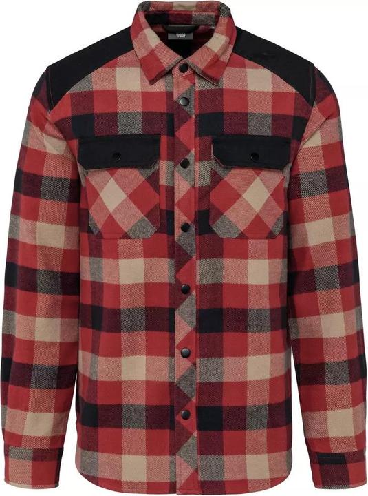 red.darkbeigechecked.black
