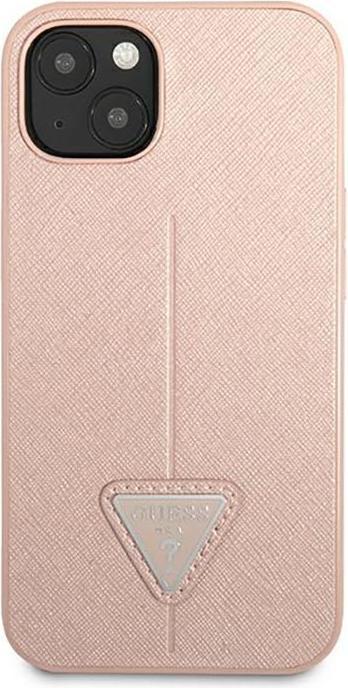Produktbild Guess GUHCP14SPSATLP iPhone 14 6,1" różowy/pink hardcase SaffianoTriangle Logo (Apple iPhone 14)