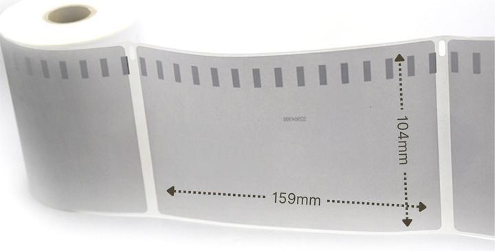 Actual product image Hermex Alternative Etikettenrolle zu Dymo 4XL/S0904980 Mehrzwecketiketten (104 mm)