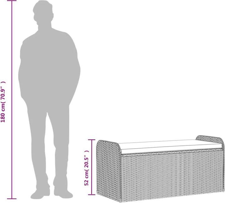 Actual product image vidaXL Bench