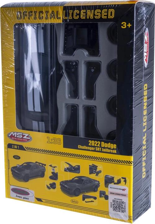 Actual product image Schwarz Kitchen Dodge Challenger SRT Jailbreak Diecast 1:36 schwarz 2in1