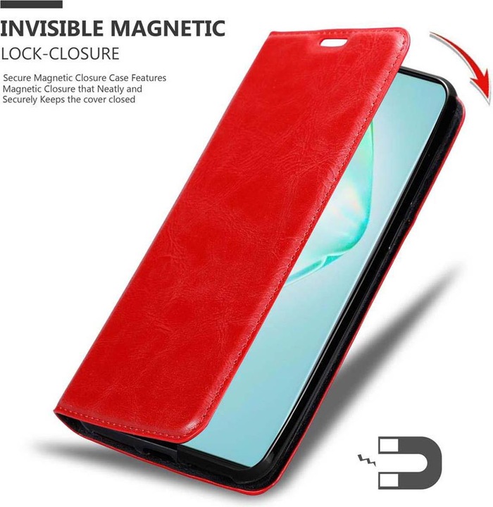 Actual product image Cadorabo Book Invisible Magnet Cover (Samsung Galaxy A91)