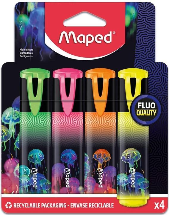 Produktbild Maped Deepsea Paradise Textmarker farbsortiert, 4 St. (4x)
