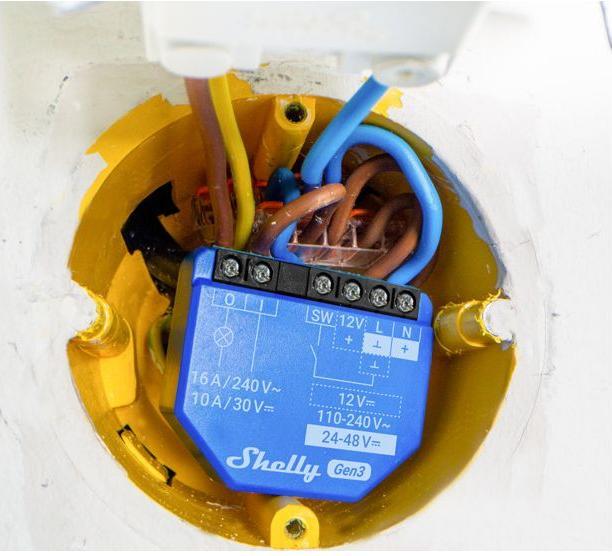 Actual product image Shelly 1 Gen3 x4 (Switch actuator)