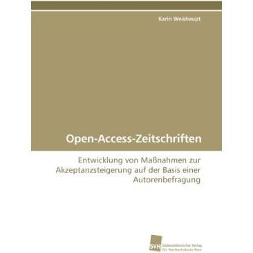 Open-Access-Zeitschriften, Fachbücher von Karin Weishaupt