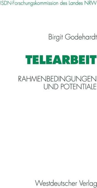 Produktbild Telearbeit (Deutsch, Birgit Godehardt, 1995)