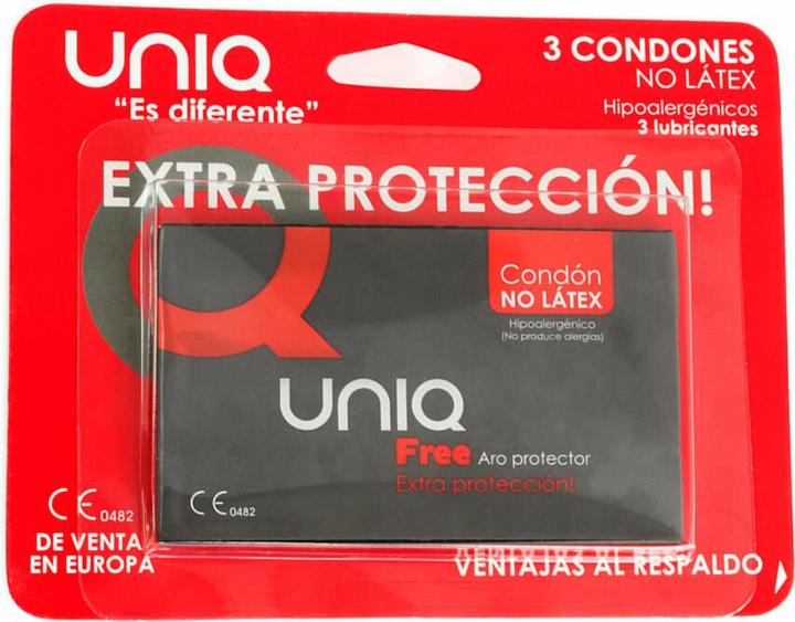 Image du produit Uniq Free Préservatifs Sans Latex Avec Anneau De Protection 3 Unités (3 pcs)
