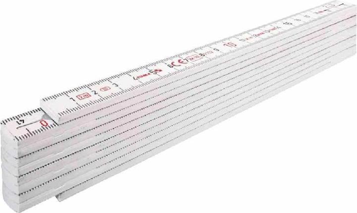 Ironside Kunststoff-Gliedermassstab 2 m, weiss (2 m)