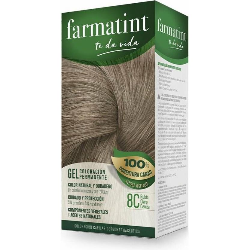 Farmatint, Haarfarbe, Classic 8c Hellblond Asche 135ml (Hellblond Asche)