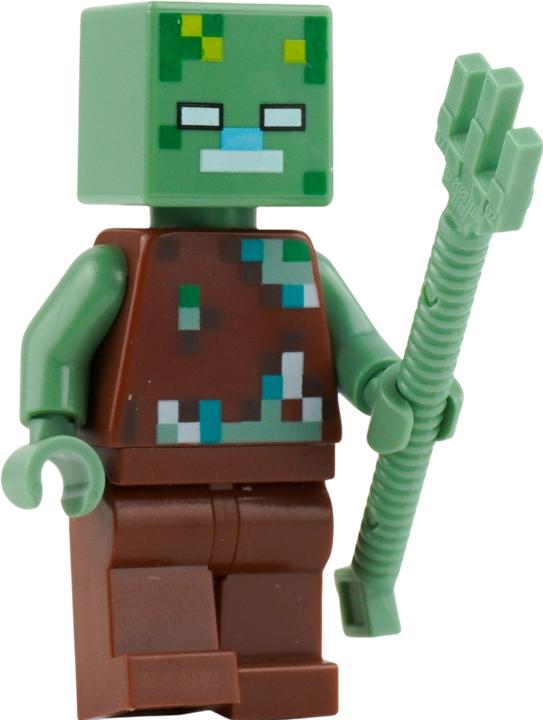 Actual product image LEGO Minecraft Mini-Set Mutiger Held vs. Ertrunkener! - NEU! Menge 1x (LEGO Minecraft)