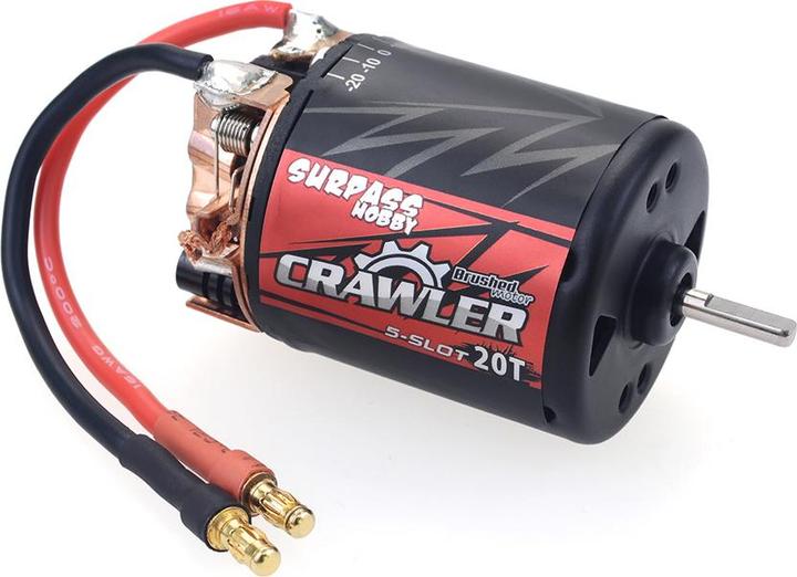Actual product image Surpass Hobby Combo Crawler 1:10 540 Brushed Motor 16T 5-slot (13700RPM) mit 60A ESC