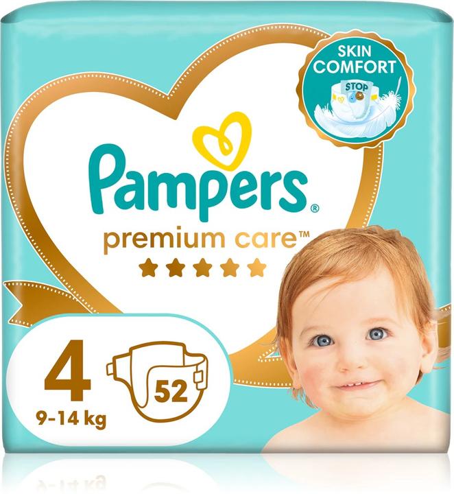 Produktbild Pampers Premium Care 4 (e) (Gr. 4, Tragepack, 52 Stk.)