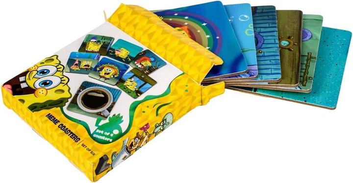 Produktbild Spongebob Squarepants Meme Untersetzer Set (6er Pack) (6x, Glasuntersetzer)