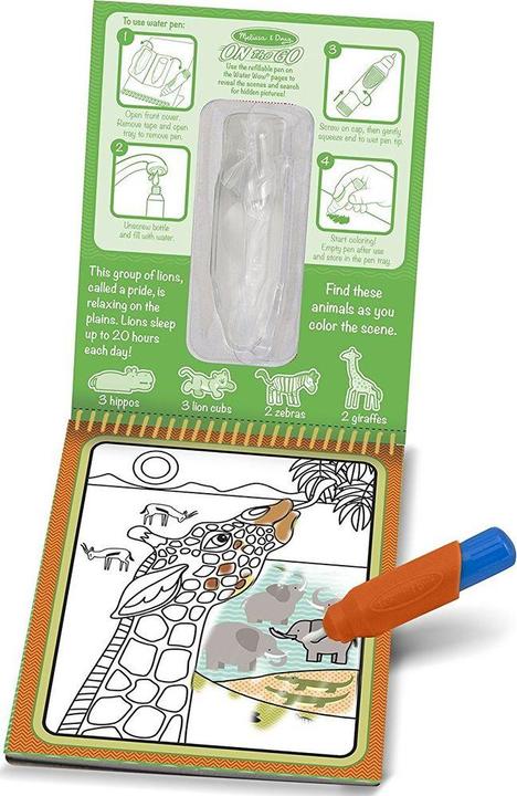 Actual product image Melissa & Doug Coloring book Safari