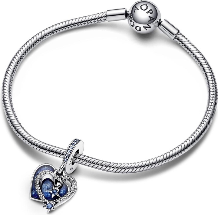 Image du produit Pandora Étoile filante céleste Coeur double (Émail)