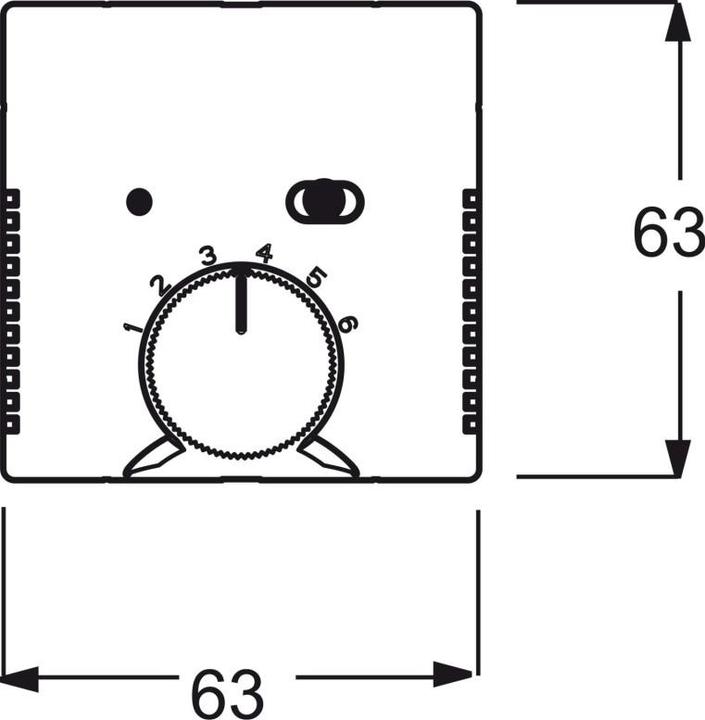 Actual product image Busch-Jaeger Temperature controller cover