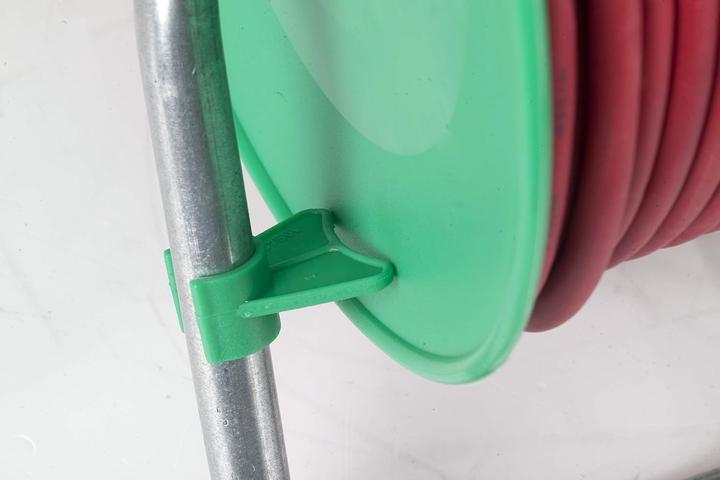 Actual product image As - Schwabe Cable reel 50.00 m red earthing contact rubber plug 12239 (50 m, 1.50 mm²)