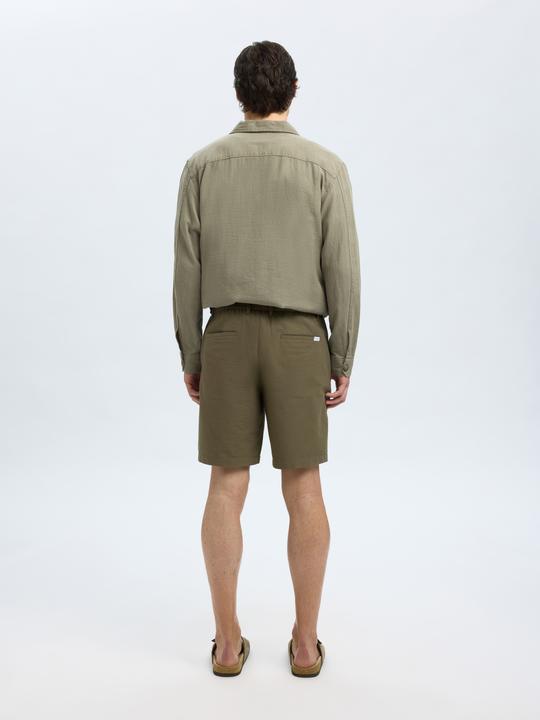 Actual product image Selected Slhregular-Karl Seersucker Shorts Noos (S)