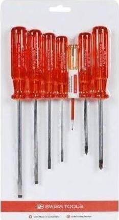 Productafbeelding PB Swiss Tools Schroefsets (Phillipps kruissleuf (PH), Schroeven met sleufkop)
