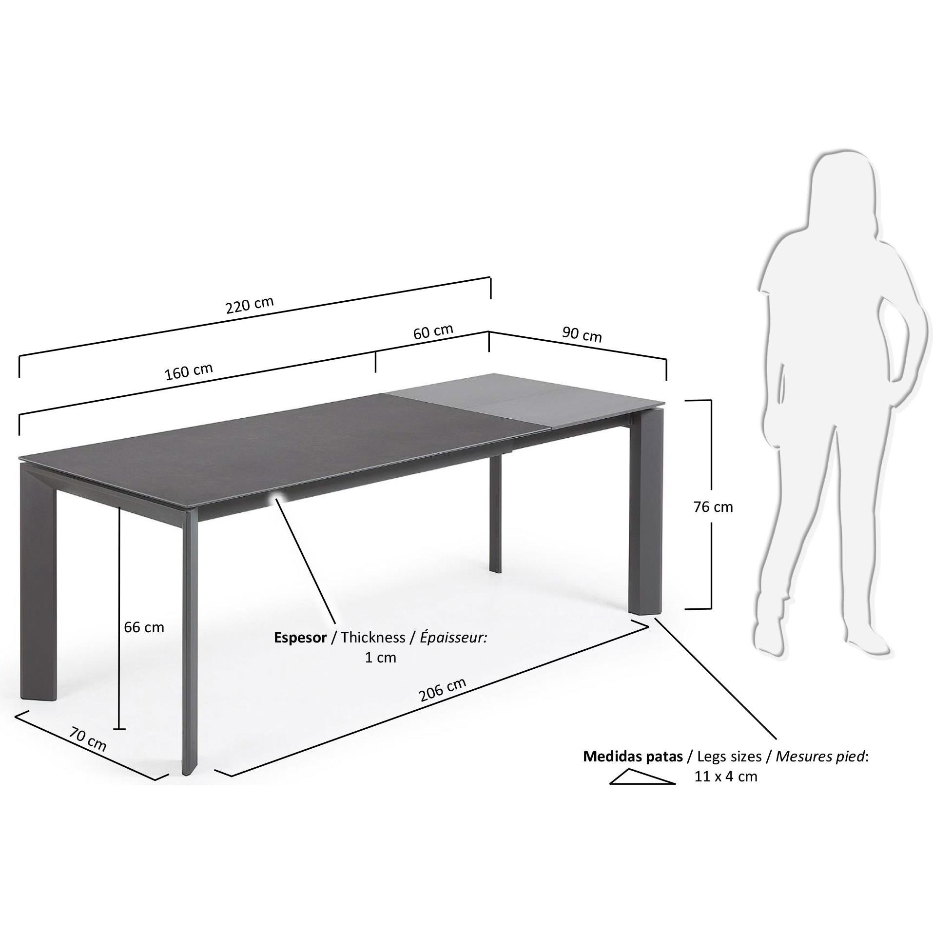 Thumbnail - Kave Home, Esstisch, Axis (90 x 160 cm)