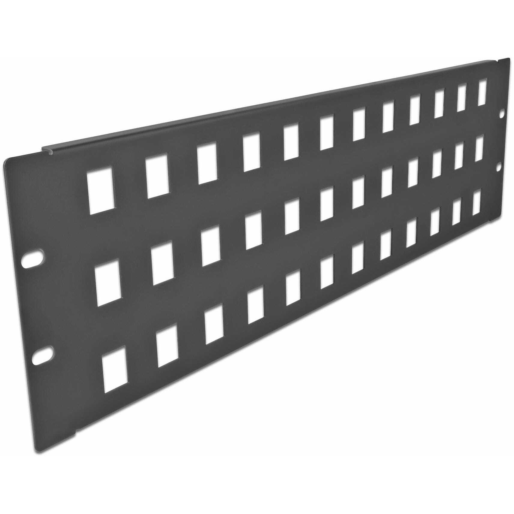 Delock 19? Keystone Patchpanel 48 Port 3 HE schwarz, Server Zubehör, Schwarz