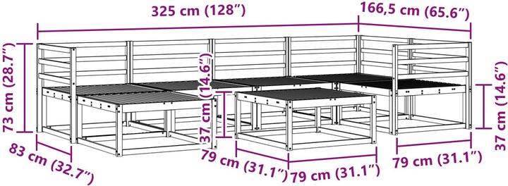 Produktbild vidaXL Outdoor-Sofa